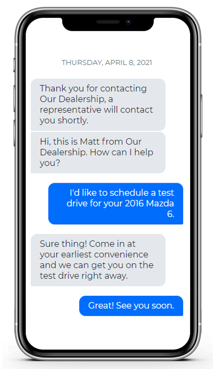 Customer Texting Reply Mockup